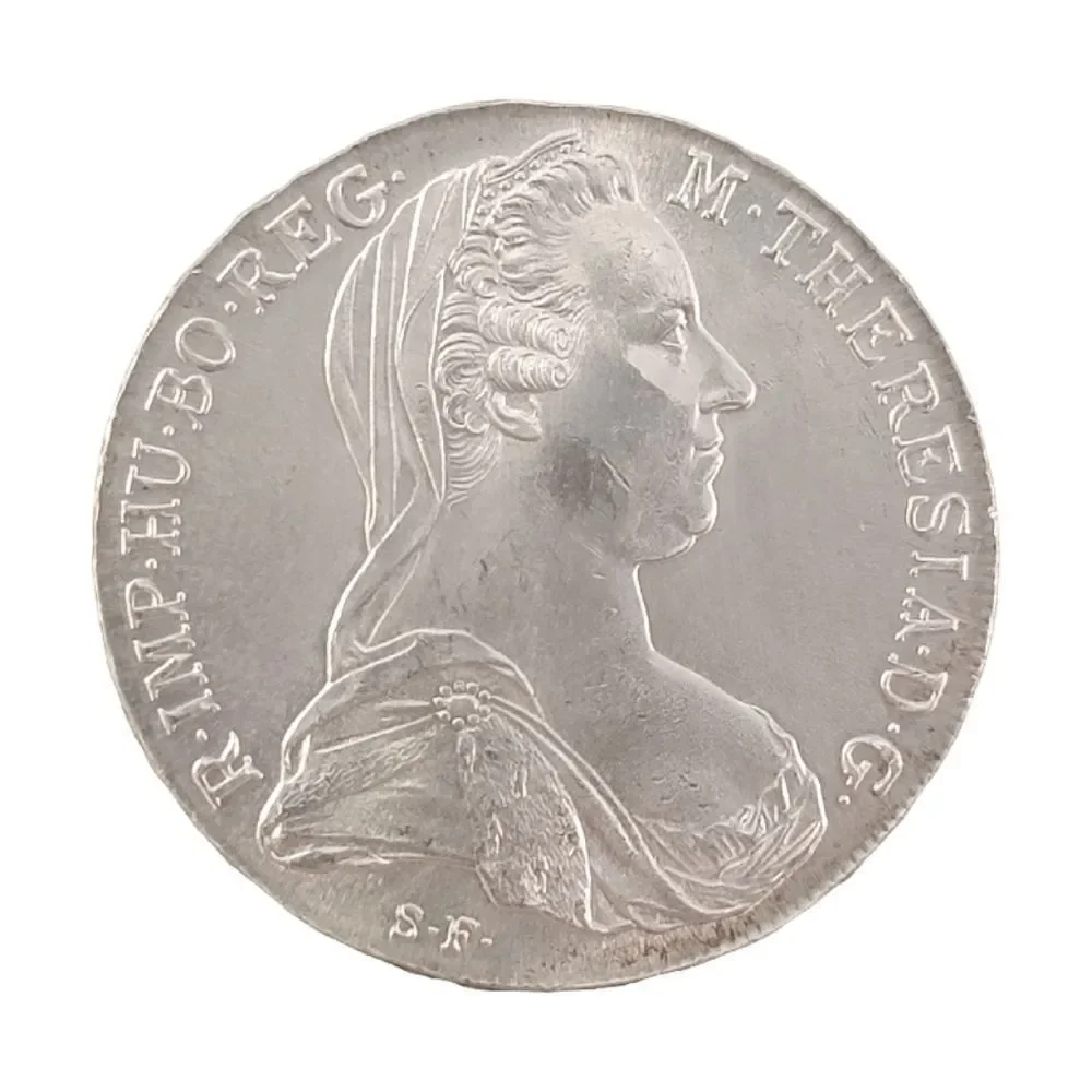 Antique Maria Theresa Thaler Silver 1780 Restrike Coin - Picture 1 of 8